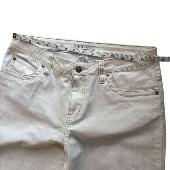 Cabi White Bootcut Jeans Size 8 Stretch Denim - Picture 4 of 7